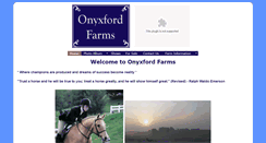 Desktop Screenshot of onyxfordfarms.com