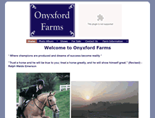 Tablet Screenshot of onyxfordfarms.com